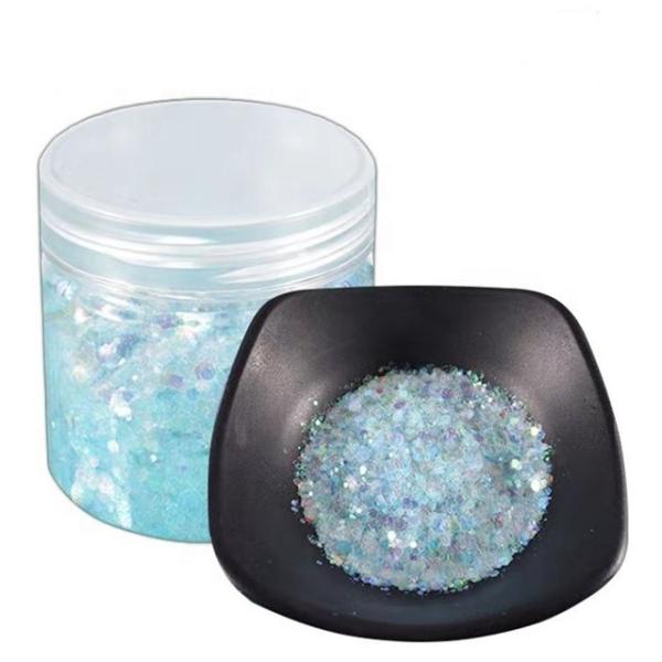 Customized Color Resin Powder 1 kg Chunky Glitter Acrylic Powder for Gel Nails at Christmas Party and Party Decorations