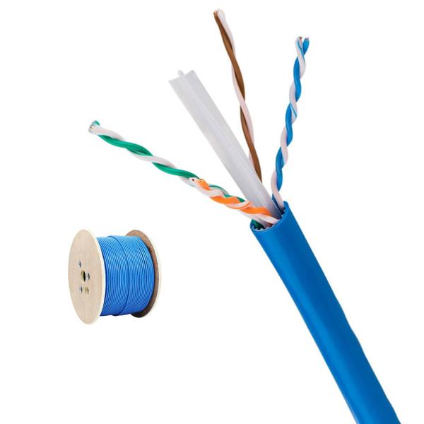 CAT6A UTP LSZH Ethernet Cable 10Gbps 500MHz Blue 23AWG