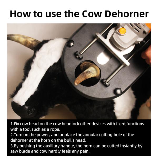 Стальная машина Дехорнер резца рожка коровы для молочной фермы с мотором 1.7КВ ЛЭИИА