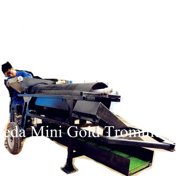 200tph Capacity Portable Gold Trommel Wash Plant with 28m Head and 20'GP Container for Precise Gold Recovery
