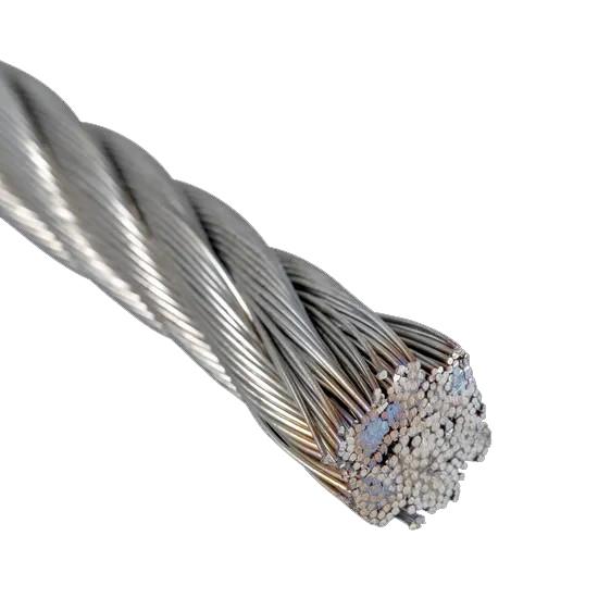 Sling de cuerda de alambre de acero inoxidable galvanizado para levantar cumple con ANSI