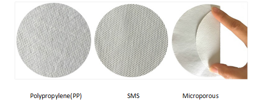 Голубой белый устранимый Ковералл работы костюмов чистой комнаты ткани защитного костюма