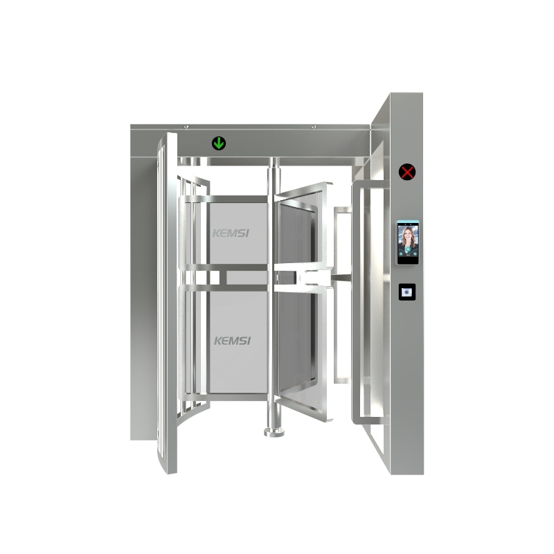 Facial Recognition Full Height Rotating Turnstile Effective Interception Of Outsiders