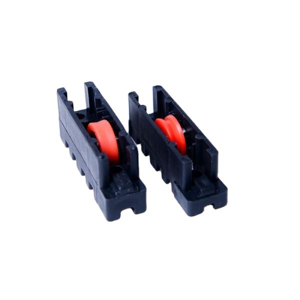 Adjustable PVC Pocket Sliding Plastic Door Roller Fittings Assembly