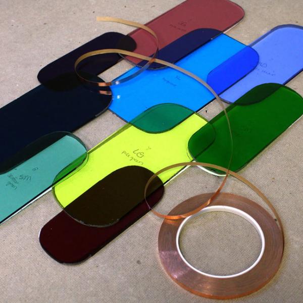 0.05-0.18MM Thick Black Backed Copper Foil Tape For Stained Glass Welding