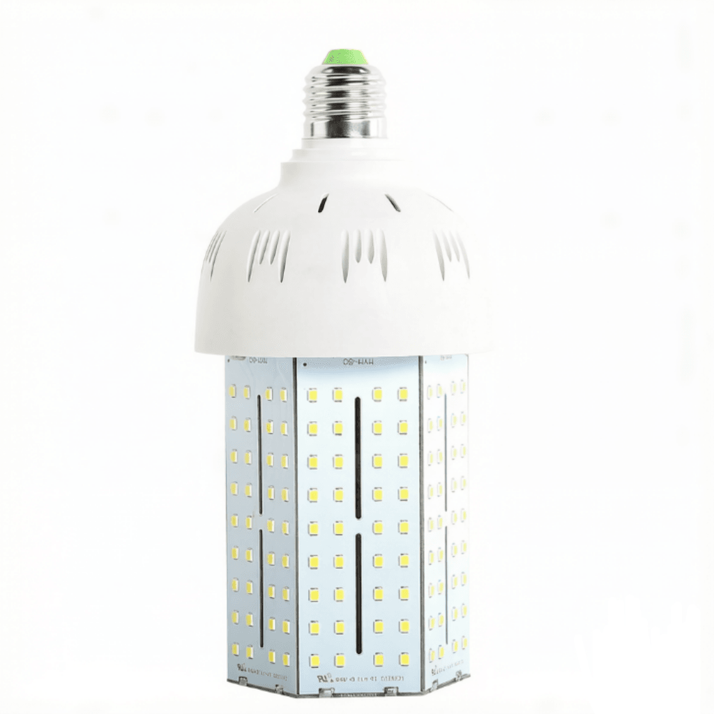 High Power 45-50W LED Corn Bulb with 360 Degree Beam and E26 E27 E39 E40 Bases for Outdoor Lighting
