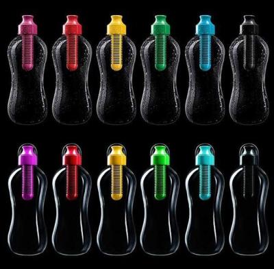 500ml hot-selling plastic water bottle with actived carbon filter/bobble bottle