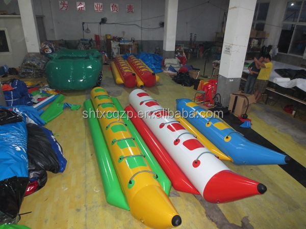 Portable Inflatable Flyfish Banana Boat Set PVC Material Easy Setup Water Sports Equipment Adults Family Fun Outdoor Adventures