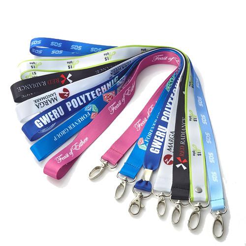 Polyester Printed Neck Lanyard Strap With Custom Accessories Eco Friendly