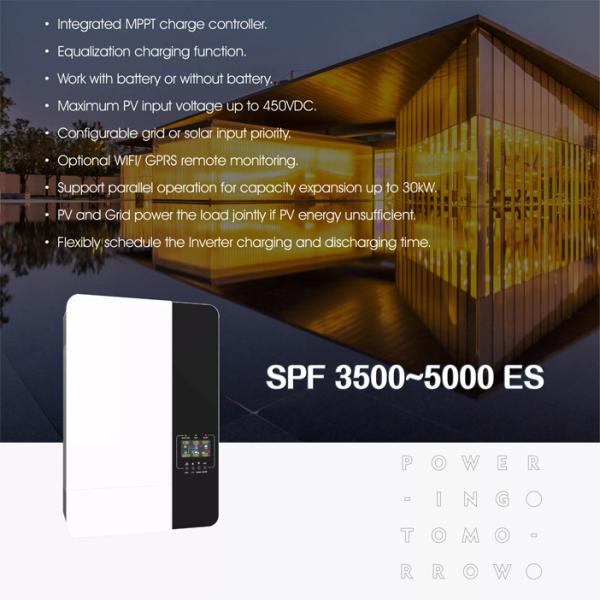 Built In All In One Solar Inverter 5KW 48V Pure Sine Wave Hybrid Inverter