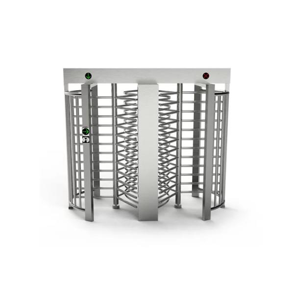 SS304 Stainless Steel Full Height Turnstile with 0.2S Response Time and Double Way Passage for Pedestrian Access Control