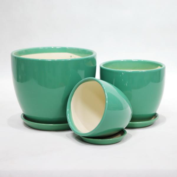 Contemporary Ceramic Pots For Artificial Plants And Greenery Low Maintenance Decor