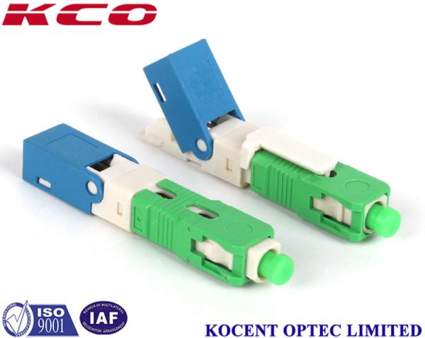 Single Mode Fiber Optic Fast Connector , Sc Optical Connector Field Installable