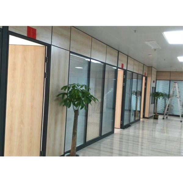 Анодированные системы стены деревянных перегородок офиса Demountable