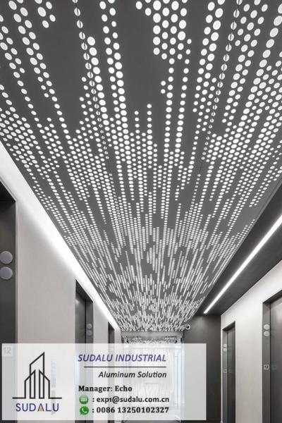 Manufacturer Aluminum Decoration Perforated Ceiling Panel Screen Interior Decorated Ceiling Sheet