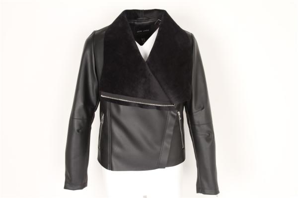 Ladies Cool leather jacket, Women's Bomber Leather jacket, bonded fur, hot popular