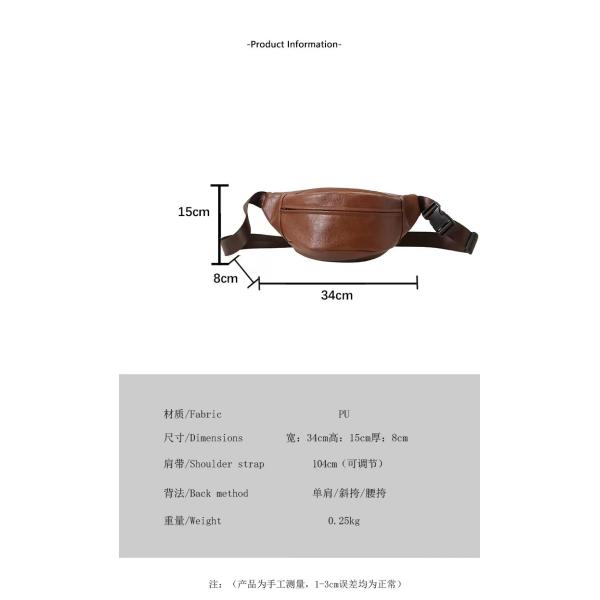 Bolso de pecho unisex ultraligero de color simple y sólido Bolso de hombro de marca Fanny