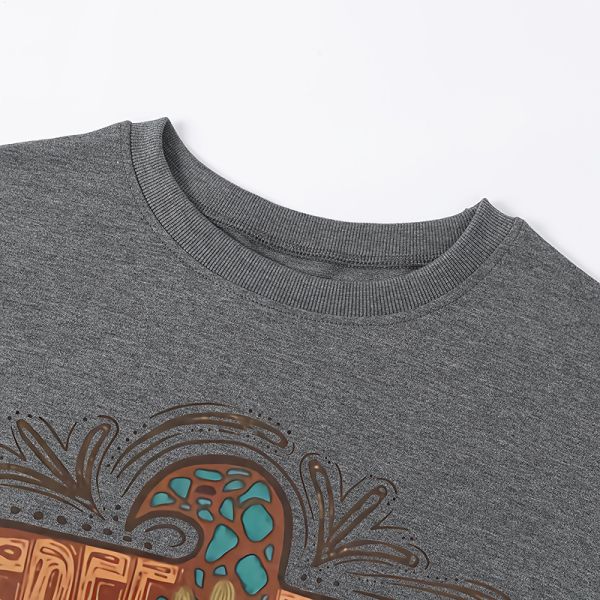 Black Digital Printing Women Tops Fall Winter Custom Letter Print  Womens Zip Up Sweater