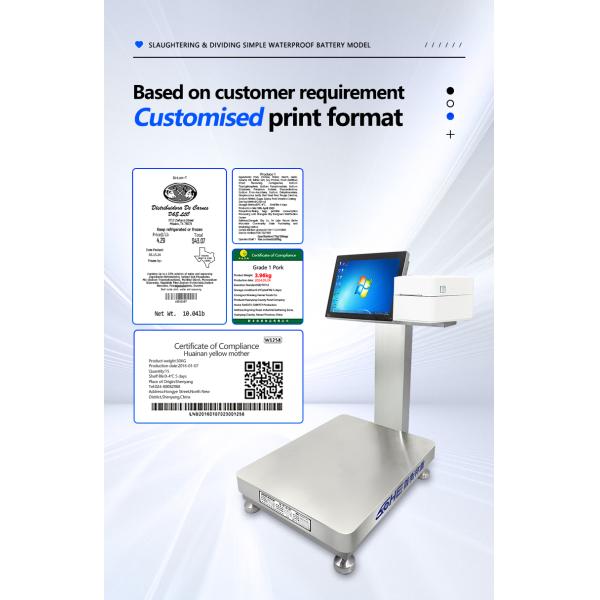 30cm * 40cm Table Size Simple Waterproof Intelligent Scale with Built-in Battery