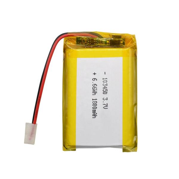 2000mAh 3.7V UN38.3/IEC62133 Certified Lithium Polymer Battery with 500 Cycle Life
