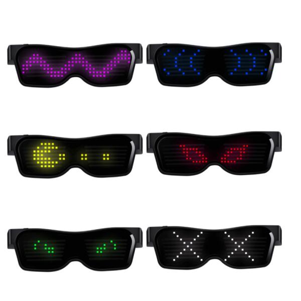 Light Up Programmable LED Glasses With Bluetooth Smartphone App Control