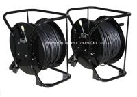 Bobine optique noire de fibre de main de couleur, enrouleur de câbles de fibre 500 M à la longueur de 1000m