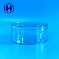 Caja redonda 620ml del empaquetado de plástico transparente de las galletas de la galleta