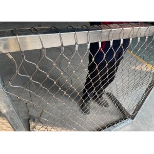 2.5mm Rope capability weight 200KG SS316 Ferruled Type Wire Rope Netting for safety use