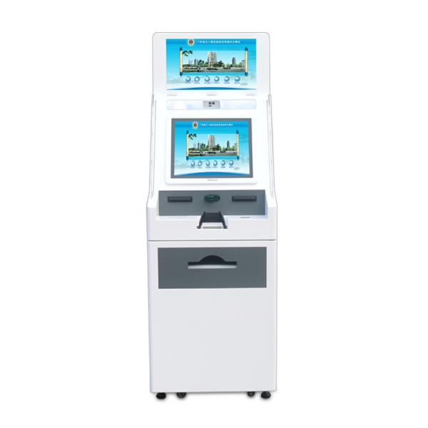 3G 4G Wifi connectivity Bank ATM Machine Dual Screen Smart Printing Kiosk