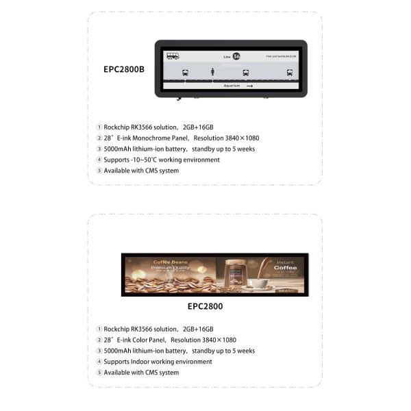 MJK 31.5 Inch E Ink Display Long-Lasting 6 Color Smart E-Paper RK3566 Chip Energy-Saving Digital Poster CMS SDK Included