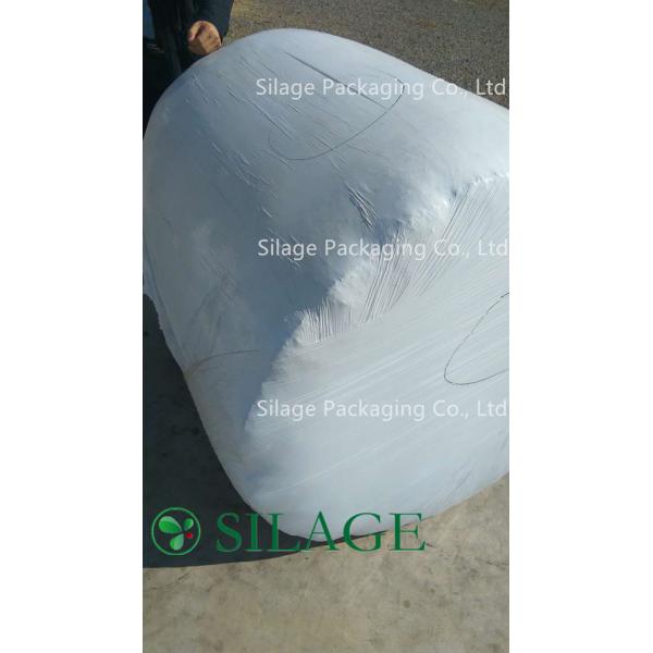 White Color Silage Wrap Film 750mm for Large Round Baler