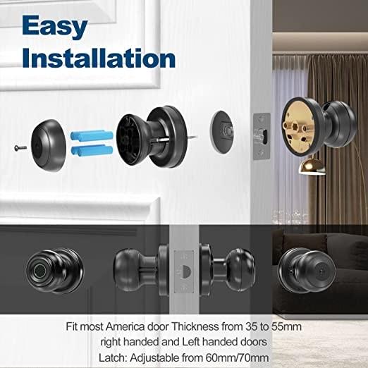 Electronic Fingerprint Biometric Security Door Lock For Bedroom Apartment
