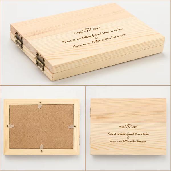 Colours Print Method Custom Solid Wooden Photo Frame for Simple Style Tabletop Display