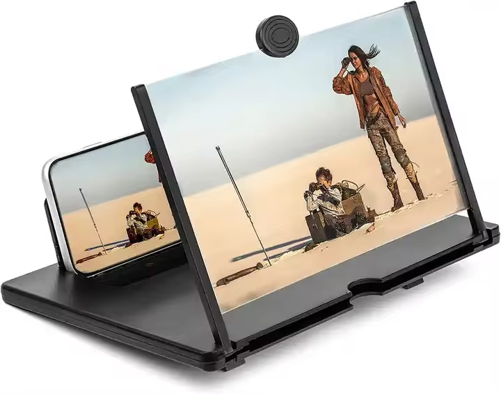 3D HD Screen Magnifier Folding Magnifier Portable Magnifying Glass  for for Movies Videos and Gaming