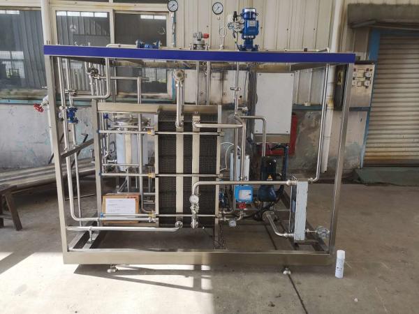 UHT Sterilizer Machine For Dairy Beverage Plant Solution / Fruit Pasteurizer