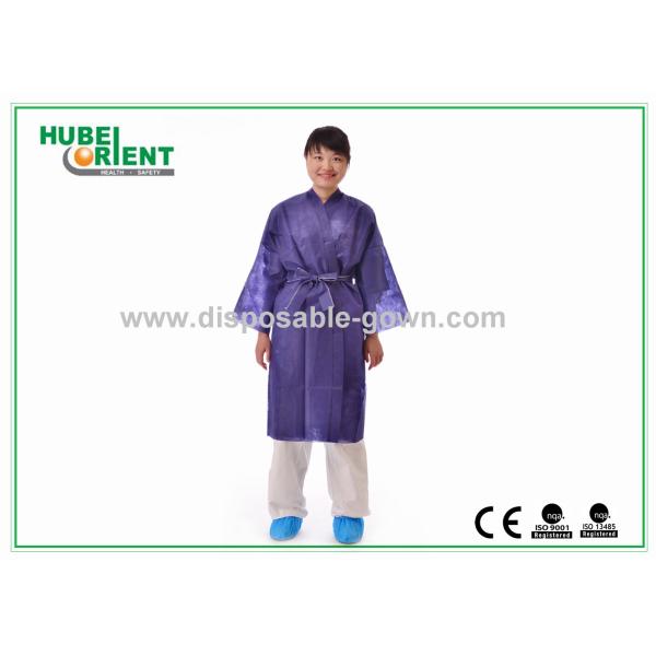 Female Beauty Coat Disposable Kimono Robe Dark Blue 100 x 140 cm