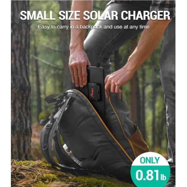 10 Вт портативный солнечный зарядный блок для кемпинга 5В 2А водонепроницаемый IPX4