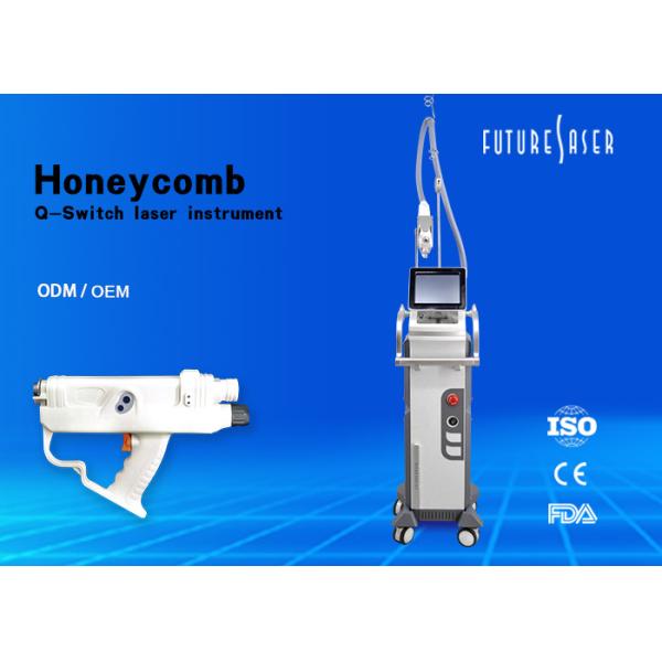 Powerful Honeycomb Laser Tattoo Removal Machine / Pore Removal Laser CE Approval