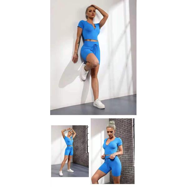 Zipper Ribbed Seamless Workout Sets