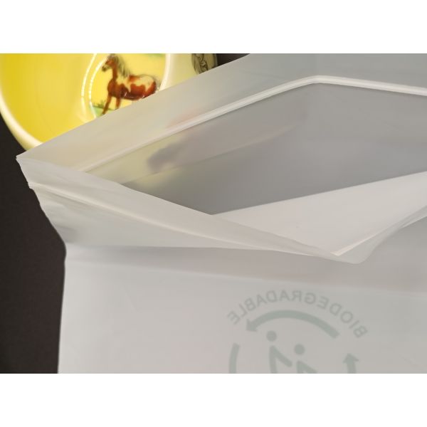 Eco-Friendly PBAT+PLA Biodegradable Resealable Zipper Bag Compostable Strong Seal Storage For Small Item