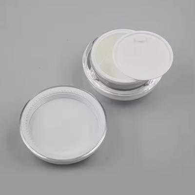 15ml 30ml 50ml Cosmetic Skin Care Airless Press Pump Lotion Cream Jar with lids