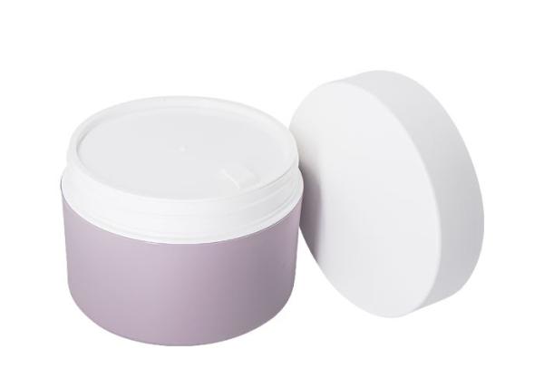 frasco de creme plástico cosmético do tampão de parafuso do recipiente de 200g PP