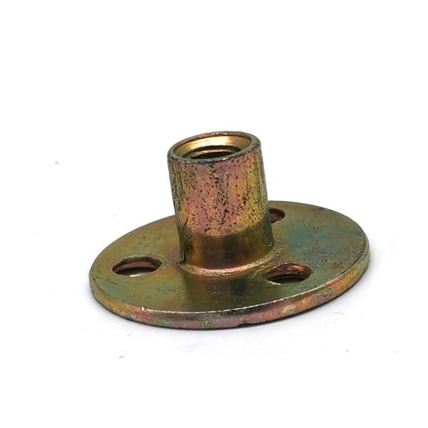 Carbon Steel Size Zinc Plated Round Base T Nut Brad Hole Tee Nut