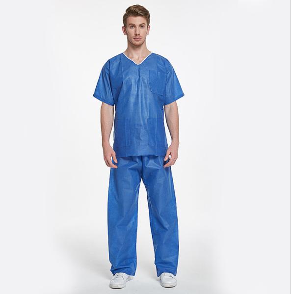 S&J Disposable Non woven medical patient gown without long sleeves