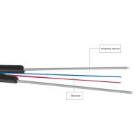 Um cabo pendente do núcleo FTTH cabo de fibra ótica interno GJXFH-2B do diâmetro de 3,0 * de 2.0mm