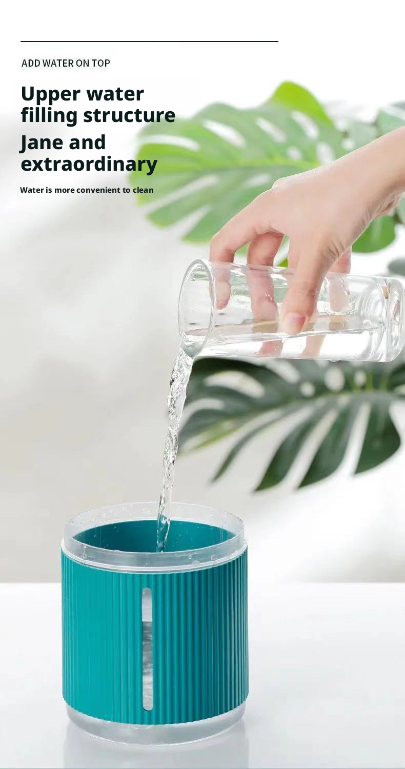 Tabletop Design Ultrasonic Air Humidifier 1200ml Capacity With Color Changing LED Lights