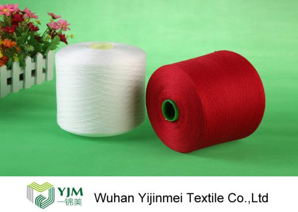 Customized Tri - Ply 100 Polyester Yarn Bright, Ring Spun Yarn Sewing For Gloves