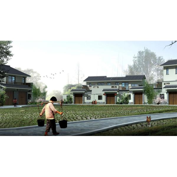 Luxury Light Steel Villa House / Good Insulation Steel Frame Prefabricated Houses