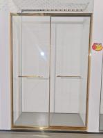 Porte coulissante double pleine largeur extrêmement étroite, cadre de 2 cm, amortisseur de fermeture