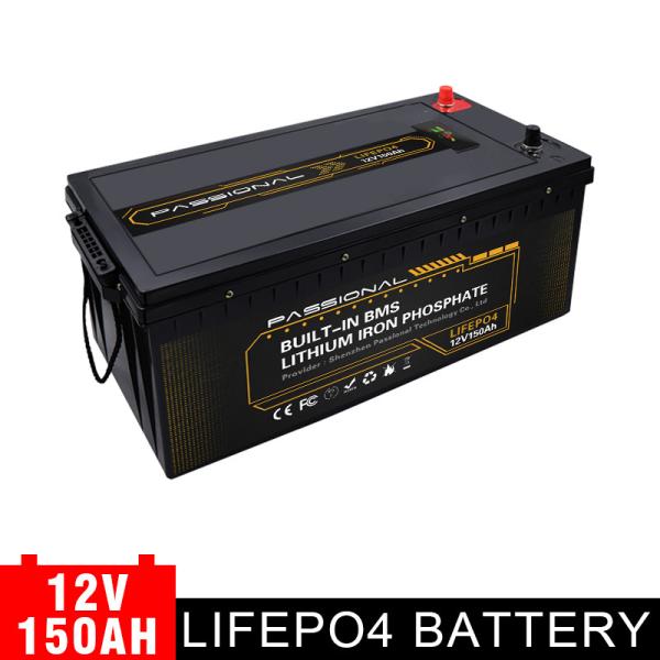 12V 150Ah LiFePO4 Rechargeable Battery , Energy Storage E Bike Lead Acid Battery